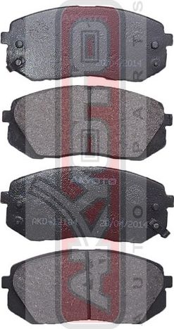 Тормозные колодки Akyoto Packing AKYOTO. Артикул AKD-12104