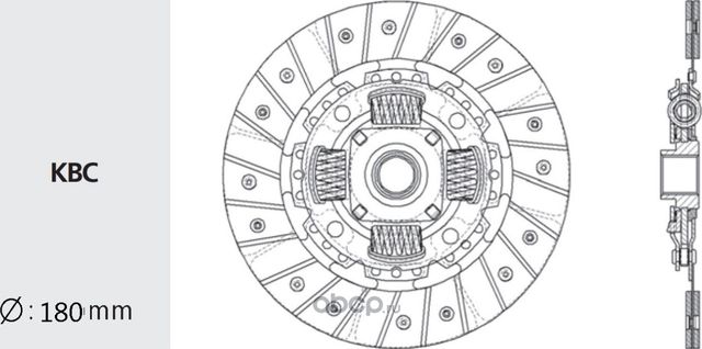 Диск сцепления NISSAN Almera (N15) (1.4),Sunny (N13,N14) (1.0/1.4/1.5/1.6) (180м (Valeo) Valeo. Артикул NS30