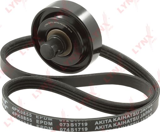 Приводной ремень поликлиновой с роликами (комплект) LYNXauto для Kia Ceed I 2006-2012. Артикул PK-5001