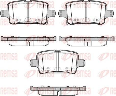Тормозные колодки Remsa. Артикул 1628.02