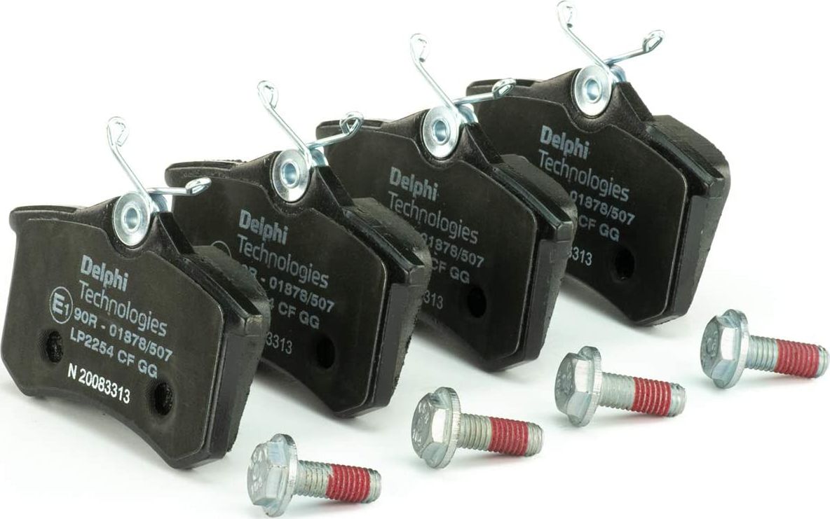 Тормозные колодки Delphi (Low-Metallic) задние для Volkswagen Golf VI 2007-2013. Артикул LP2254
