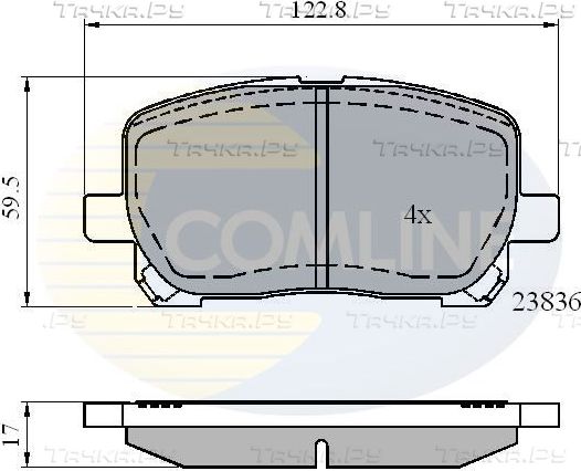 Тормозные колодки Comline Comline. Артикул CBP01132