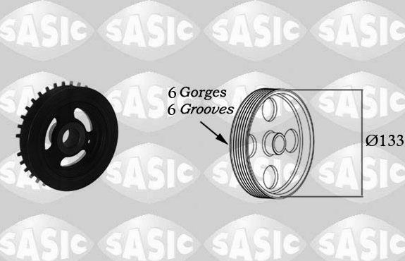 Шкив коленвала Sasic. Артикул 2156040