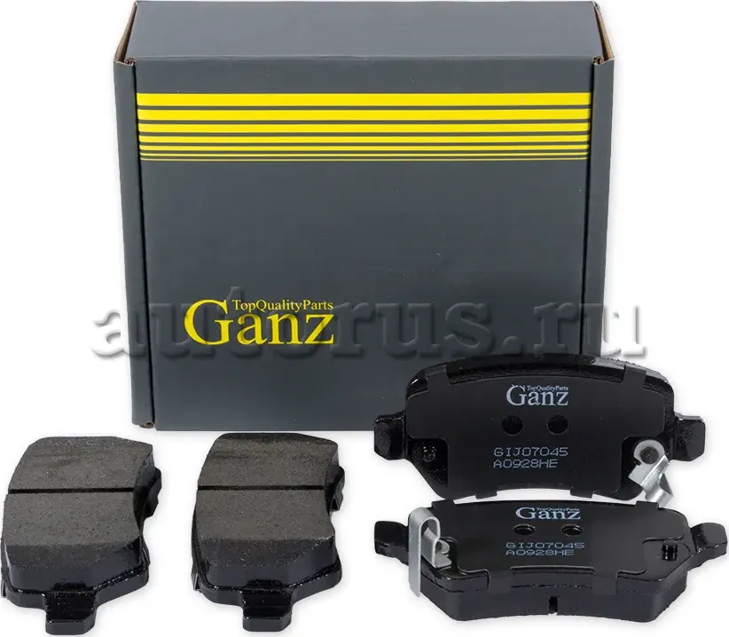 Колодки торм.зад. (Ganz) Ganz. Артикул GIJ07045