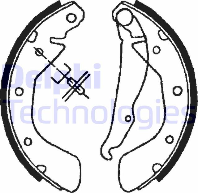 Тормозные колодки Delphi. Артикул LS1622