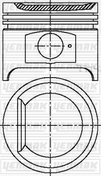 Поршень Yenmak для Citroen BX 1982-1994. Артикул 31-04116-000