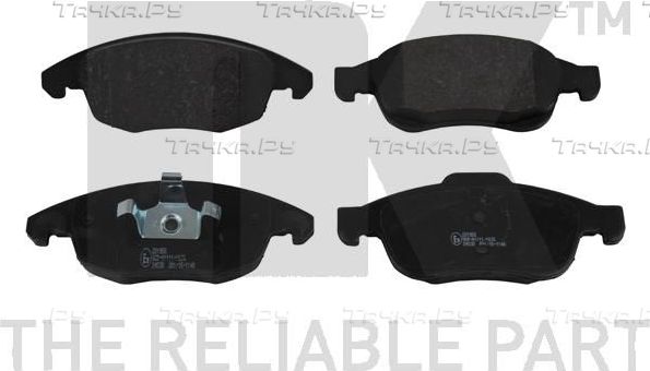 Тормозные колодки NK передние для Citroen C4 I 2006-2013. Артикул 221955