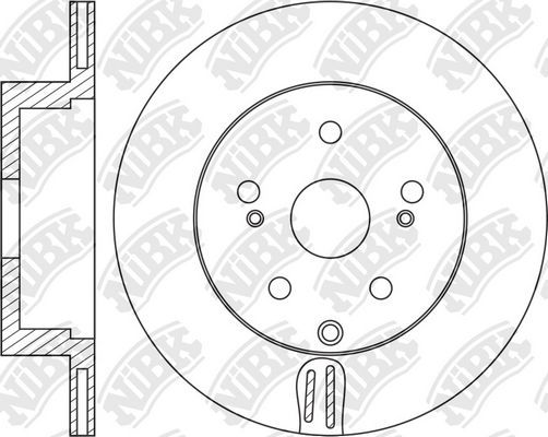 Тормозной диск NiBK задний для Subaru Tribeca I 2005-2014. Артикул RN1528
