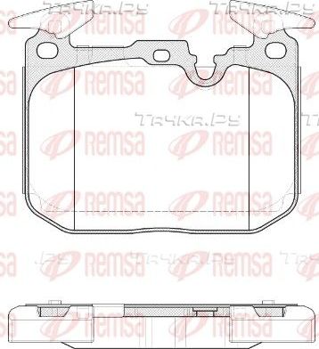 Тормозные колодки Remsa передние для BMW 2 F22 2015-2018. Артикул 1491.10