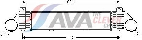 Интеркулер AVA для Mercedes-Benz S-Класс IV (W220) 1999-2005. Артикул MSA4353