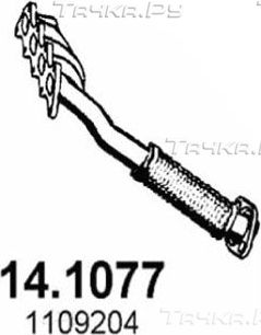 Глушитель Asso передний для Ford Focus I 1998-2005. Артикул 14.1077