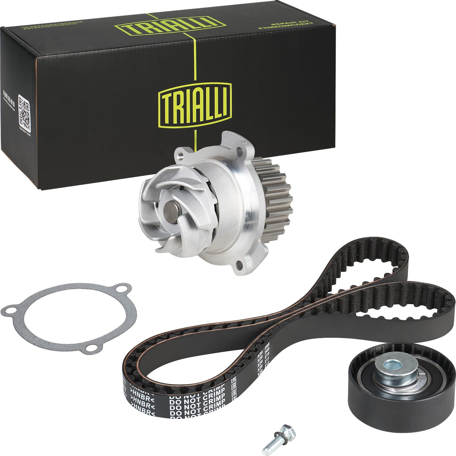 Помпа (водяной насос) с комплектом ремня ГРМ Trialli. Артикул GT 990
