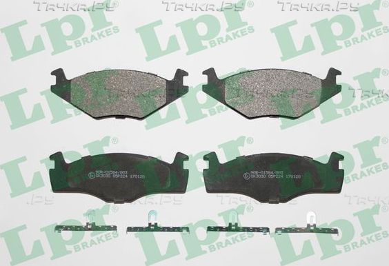 Тормозные колодки LPR передние для Volkswagen Polo II 1987-1994. Артикул 05P224