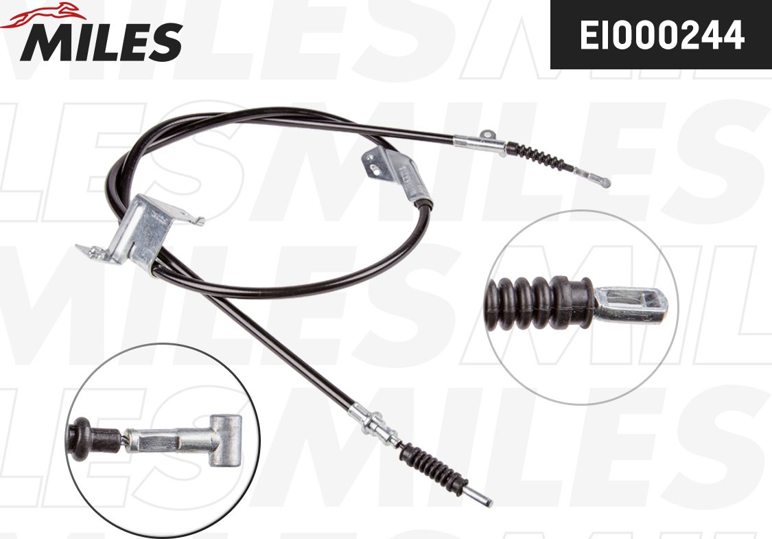 Трос ручника (тросик ручного тормоза) Miles. Артикул EI000244
