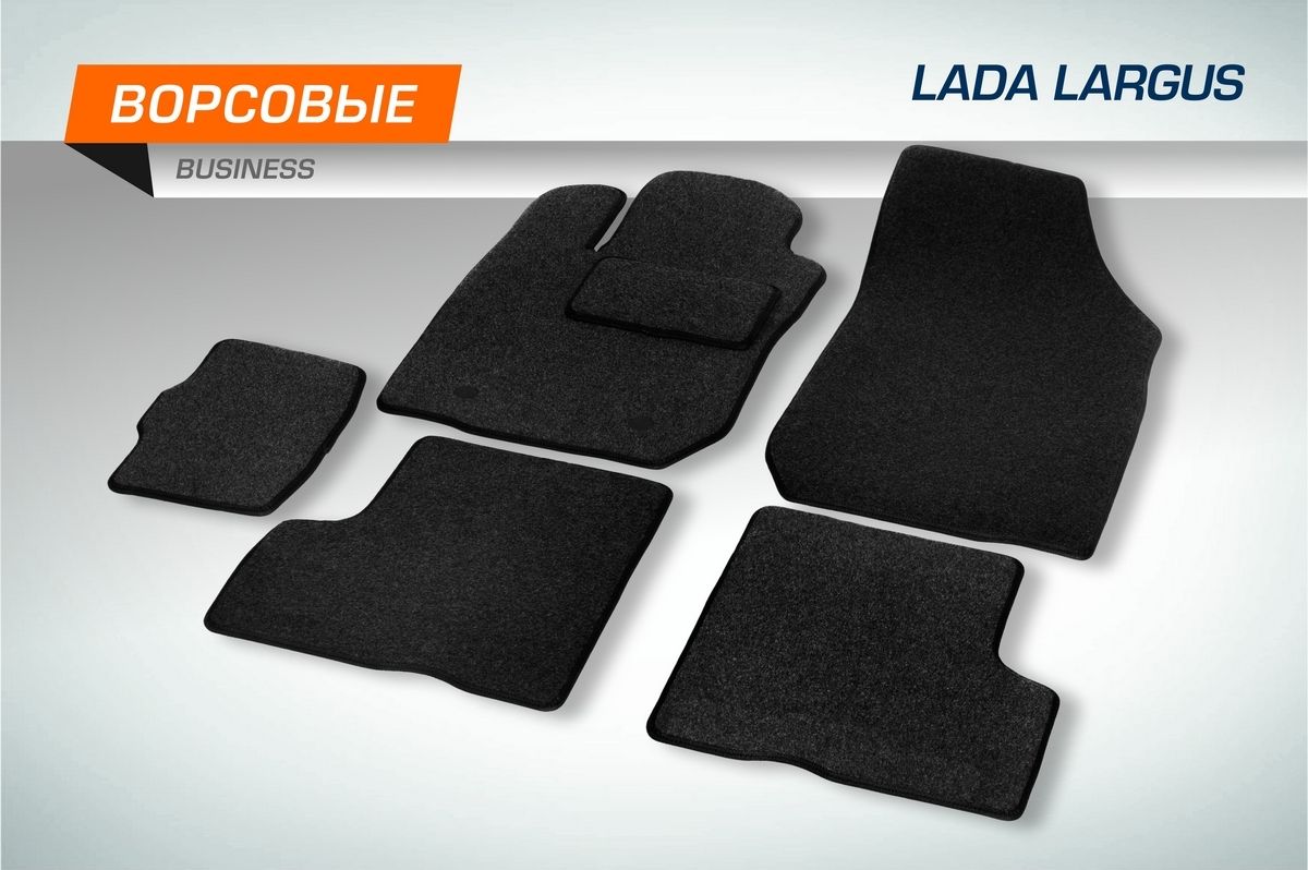 Коврики AutoFlex для салона Lada Largus универсал, Largus Cross универсал (5 мест) 2012-2021 2021-2026. Артикул 5600301