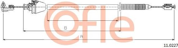 Трос газа Cofle для Renault Megane I 1996-2003. Артикул 92.11.0227
