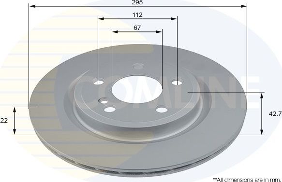 Тормозной диск Comline Comline. Артикул ADC2843V