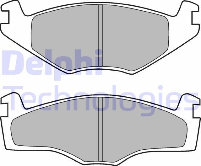 Тормозные колодки Delphi (Low-Metallic). Артикул LP420
