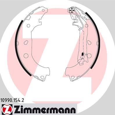 Тормозные колодки Zimmermann. Артикул 10990.154.2