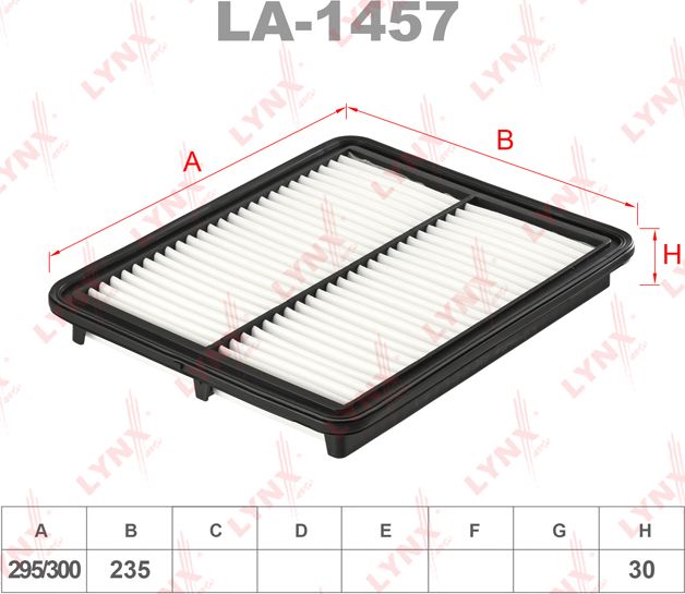 Воздушный фильтр LYNXauto. Артикул LA-1457