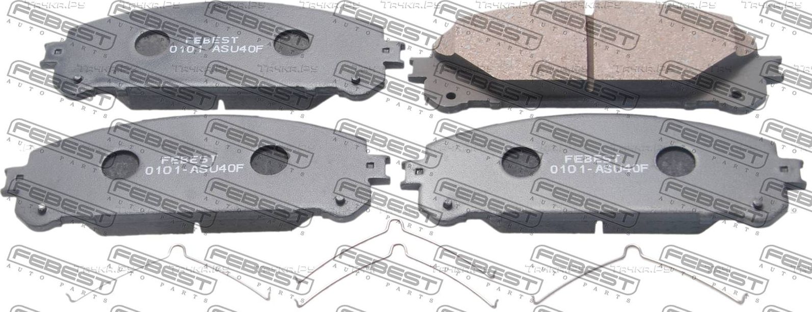 Тормозные колодки Febest передние для Toyota Alphard II 2008-2014. Артикул 0101-ASU40F