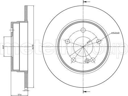 Тормозной диск Trusting. Артикул DF1555