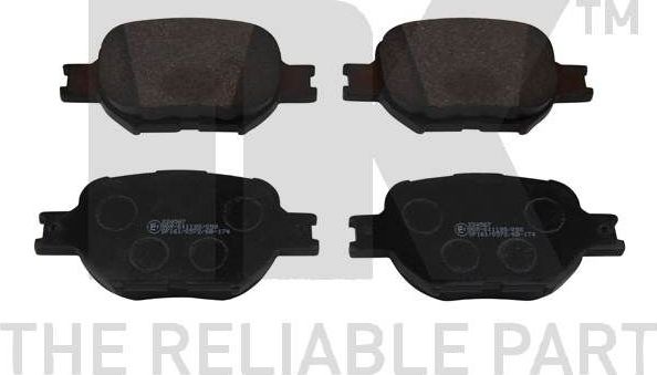 Тормозные колодки NK передние для Lexus IS III 2013-2015. Артикул 224567