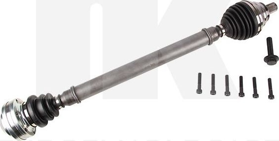 Полуось (привод в сборе, приводной вал) NK для Volkswagen Golf Plus I 2005-2013. Артикул 5047239
