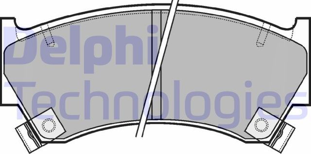 Тормозные колодки Delphi (Low-Metallic). Артикул LP1590