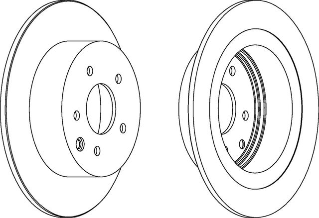 Тормозной диск Ferodo Premier задний для Nissan Juke I 2010-2019. Артикул DDF1590C