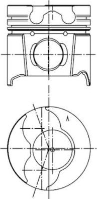 Поршень Kolbenschmidt для Renault Scenic II 1999-2003. Артикул 99561600
