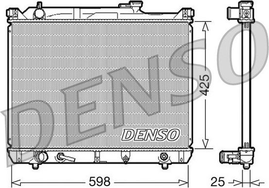 Радиатор охлаждения двигателя Denso (алюминий). Артикул DRM47021