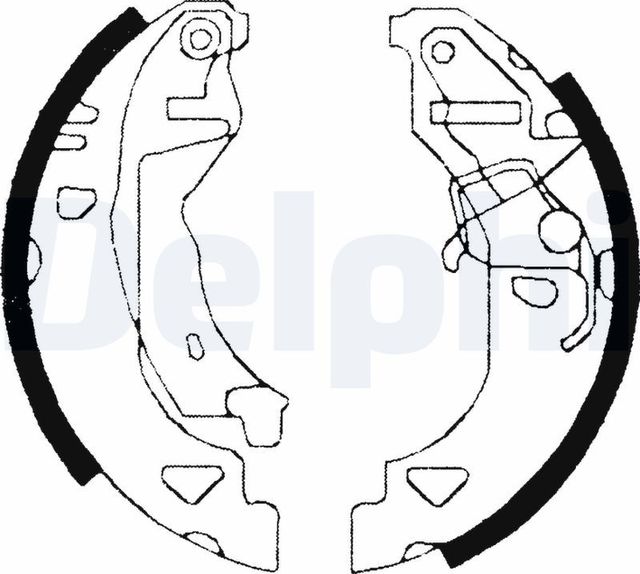 Тормозные колодки Delphi задние для Fiat Tipo 160 1988-1992. Артикул LS1682