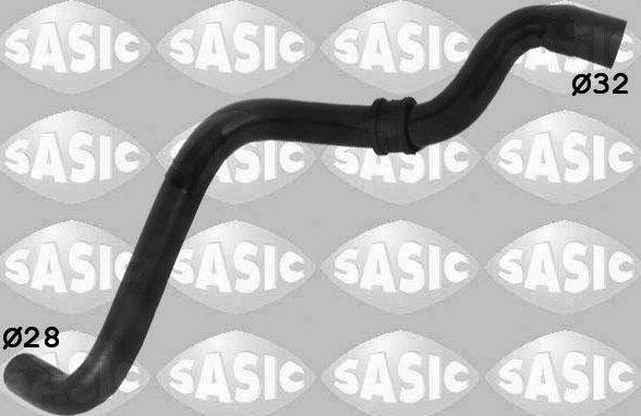Патрубок радиатора (системы охлаждения) Sasic левый нижний для Citroen DS3 I 2009-2015. Артикул 3400183