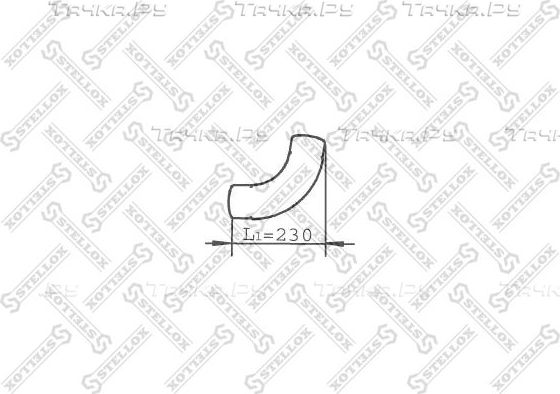 Глушитель Stellox задний для MAN TGL 2005-2026. Артикул 82-03776-SX
