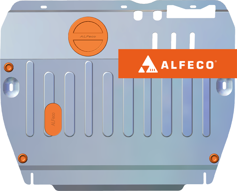 Защита алюминиевая Alfeco (4мм) для картера и КПП Jac S7 2020-2026. Артикул ALF.56.11AL4