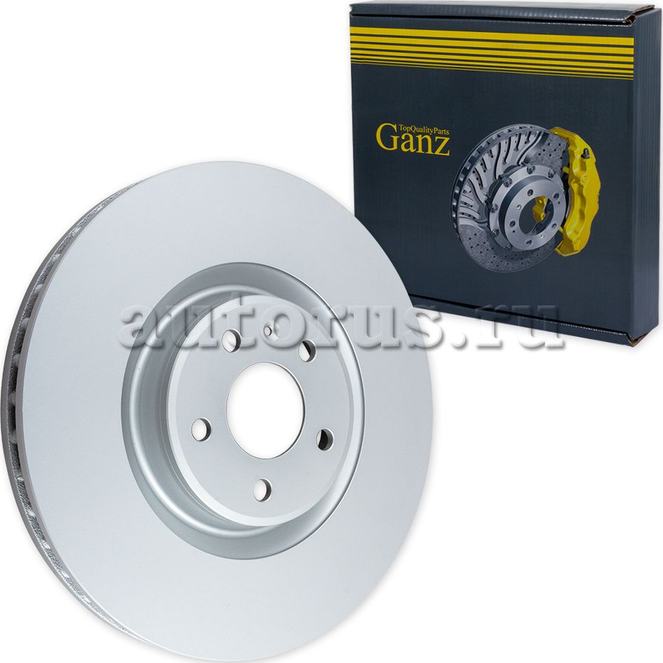 Диск тормозной передний с покрытием (Ganz). Артикул GIJ06161