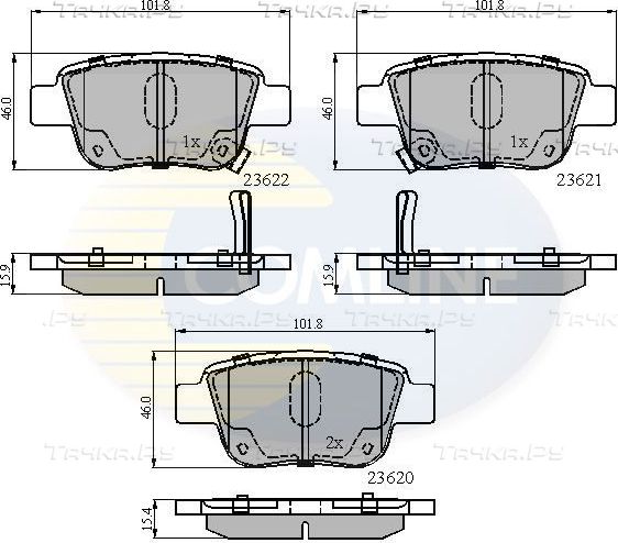 Тормозные колодки Comline Comline. Артикул CBP31141