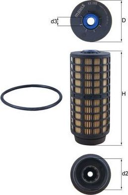 Топливный фильтр Mahle. Артикул KX 399D