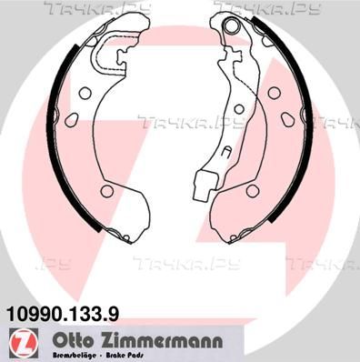 Тормозные колодки Zimmermann задние для Nissan Note I 2006-2012. Артикул 10990.133.9