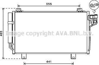 Радиатор кондиционера (конденсатор) AVA (алюминий). Артикул MZ5261D