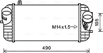 Интеркулер AVA. Артикул HY4326