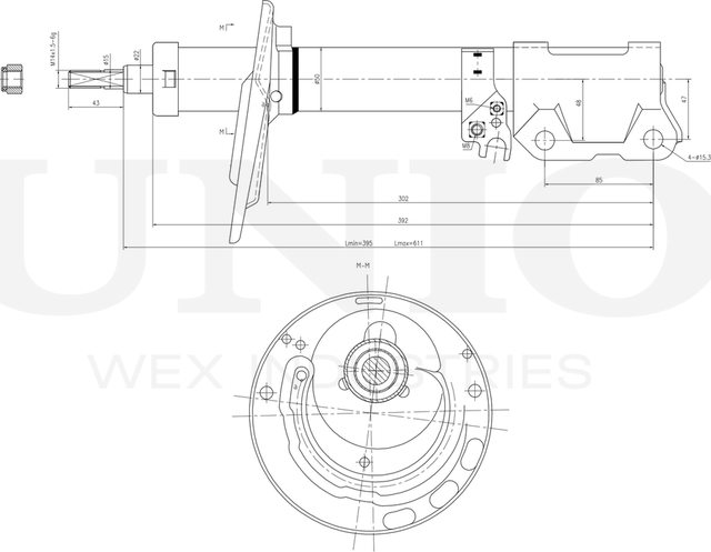 Амортизатор подвески (Unio). Артикул SAB-10189