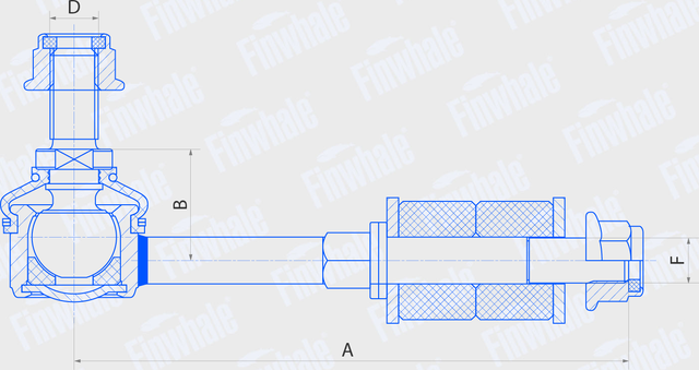 Стойка (тяга) стабилизатора Finwhale. Артикул SL610