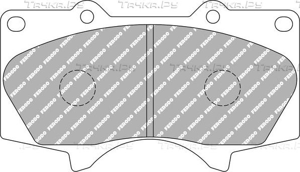 Тормозные колодки FERODO RACING DS2500. Артикул FCP1698H