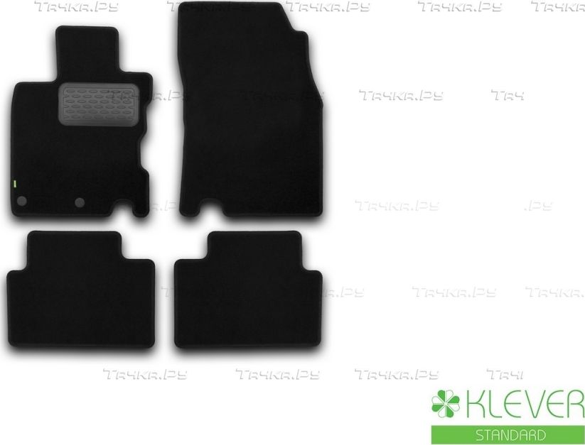 Коврики Klever Standard для салона Nissan Qashqai II кроссовер 2014-2026. Артикул KVR02364301210kh