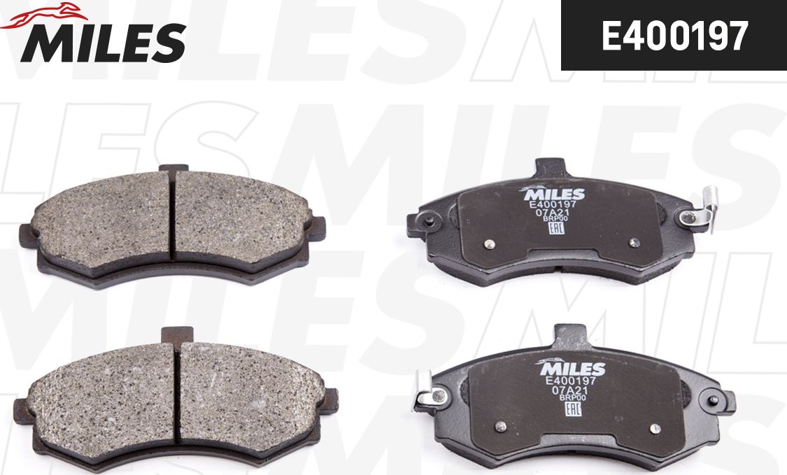 Тормозные колодки Miles (Low-Metallic). Артикул E400197