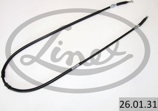 Трос ручника (тросик ручного тормоза) Linex. Артикул 26.01.31