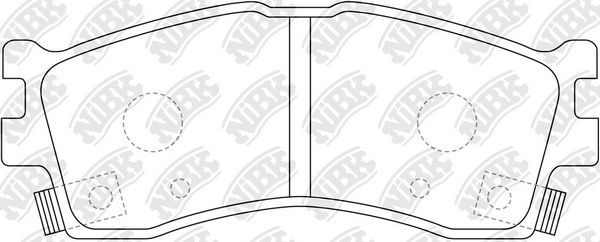 Тормозные колодки NiBK. Артикул PN0702