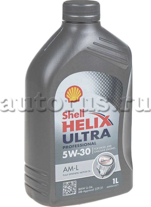 Масло моторное синтетическое SHELL Helix Ultra Pro AM-L 5W30 1L 550046302. Артикул 550046302